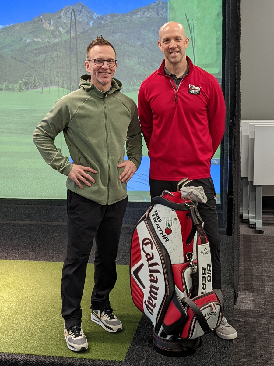 Precision Sports Lab pros at a corporate golf workshop event